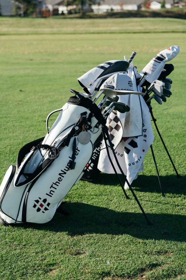 InTheNumber Leather Golf Bag